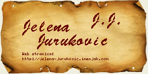Jelena Juruković vizit kartica